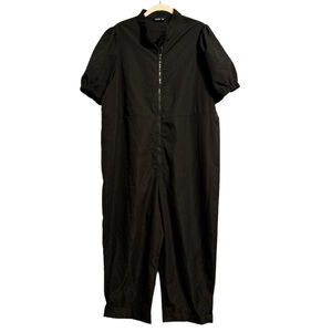 SHEIN Curve Jumpsuit Zip Up Plus Sz One Piece Outfit 2XL Black